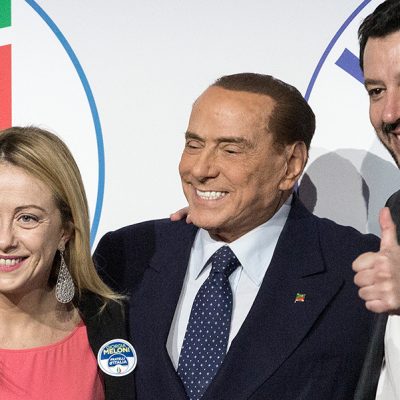 Giorgia Meloni, Silvio Berlusconi, Matteo Salvini